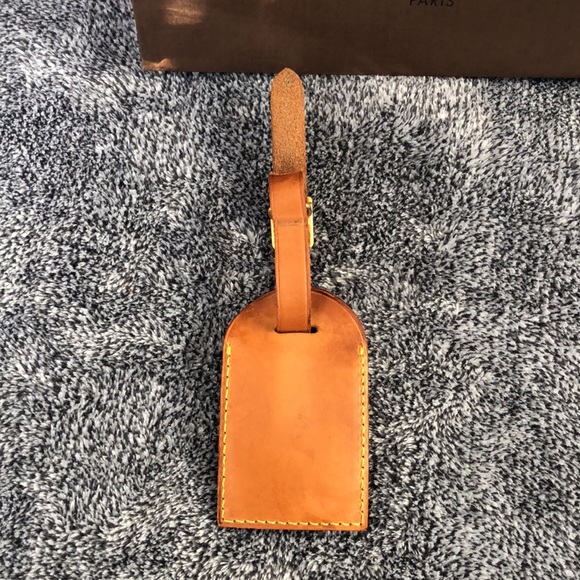 🧳Louis Vuitton Leather luggage bag tag with poignet ( Set #1) - Picture 6 of 17